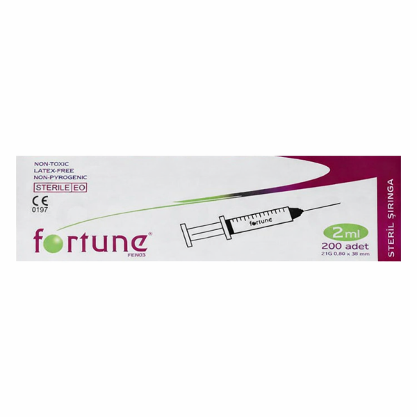 Fortune Enjektör 3 Parça 2 cc Yeşil - 200 Adet